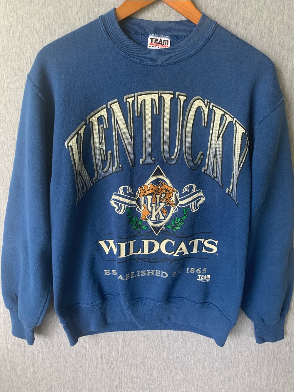 Vintage Kentucky Wildcats Crewneck Sweatshirt 90s Sweater Logo Team Edition BBN